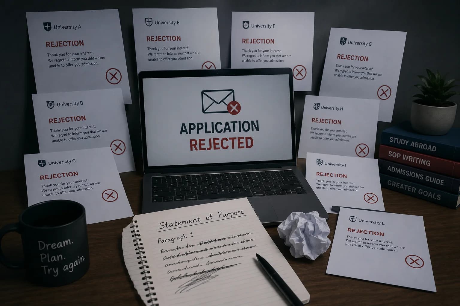 Twelve Applications, Twelve Rejections: The SOP Opening Paragraph That Sinks Strong Profiles